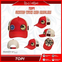 TOPI RELIX NUSANTARA UNITED WITH RED EMBLEM