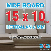 [PROMO] MDF BOARD / PAPAN MDF / TRIPLEK / MULTIPLEK / PLYWOOD 6 MM ukuran 15 x 10 cm