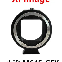 XPimage Shift Adapter for Mamiya 645 Mount Lens to Fuji GFX Medium Format Camera,Shift M645-GFX 50S2 100S 502 heavy-calibre