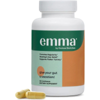 Emma Gut Health Doctors Endorsed Supplement - 60 Capsules - Relief from Gas and Bloating, Repairs Le