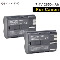 PALO 2pcs digital camera battery BP-511 For Canon EOS-D30/60 G5/6/90 FV300/40KIT V2501 MV300/450/630/750i MVS2/30i 25/65 2R20MC