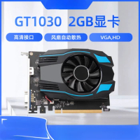 Gt1030 Graphic Card 2gb Memory Game Office Single Fan Automatic Cooling Interface with VGA
