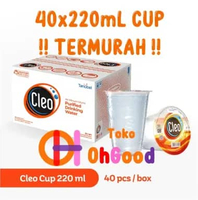 Air Murni Air Mineral Cleo CUP GELAS 220mL 220 mL isi 40 per pack