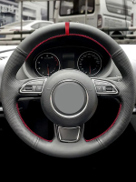 aimey สำหรับ Audi A1 8X A3 8V A4 B8 A5 8T A6 C7 A7 G8 A8 Q3 8U Q5 8R แถบสีแดง อุปกรณ์ตกแต่งรถยนต์ ปล