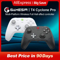 GameSir T4 Cyclone Pro Wireless Switch Controller Bluetooth Gamepad with Hall Effect for Nintendo Switch iPhone Android Phone PC