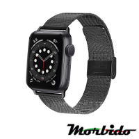 Morbido蒙彼多Apple Watch 6/SE 44mm不鏽鋼編織卡扣式錶帶
