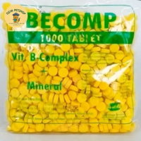 Vitamin B Complex Becomp 1000 Tablet Mineral Ayam Bebek Burung Sapi