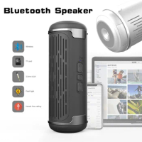BS - 12 creative bluetooth speakers household outdoor waterproof an Outdoor portable Bluetooth or plug-in card flashlight stereo