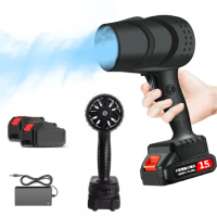 【小不記】15V電池x2 暴力吹風機/鼓風機/暴力風扇/吹塵機/吹塵槍/吹水機/吹葉機(洗車打蠟居家清潔除塵吹乾)