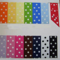 (1 piece get 1 color, 10yards/piece) 7/8'' 22mm polyester polka dots Satin ribbon Dotty spot ribbosn Minimum order $5 , DR022
