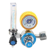 Argon CO2 Pressures Reducer G5/8" 0-25Mpa Tig Flow Meter Welding Regulator Gauge Shock Absorption Gas Flowmeter