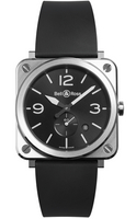 Bell &amp; Ross 柏萊士 經典時尚飛行腕錶(BRS-BLC-ST)-39mm-黑面膠帶【刷卡回饋 分期0利率】【APP下單22%點數回饋】