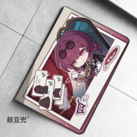 Kafka Anime Honkai Star For Samsung Galaxy Tab A7 Lite 8.7 2021 Case S9 Plus Tri-fold stand Cover Galaxy Tab S6 Lite Tab S8 Plus