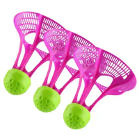 Nylon Shuttlecocks 3pcs Badminton Shuttlecocks Nylon Balls Windproof Indoor Outdoor Badminton Play Balls To Enhance Stability