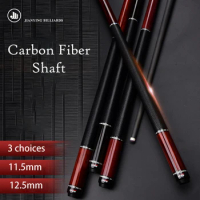 YFEN Carbon Fiber Pool Cue Stick 11.5mm/12.5mm with Genuine Leather Grip Professional Billiard Cue w