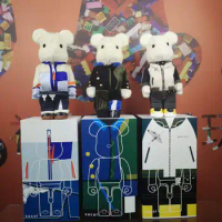 Bearbrick x Sacai joint series 400% BE@RBRICK three-generation spot color box packaging classic trend collection doll