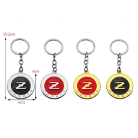 Metal Z Logo Car Keychain Holder for Nissan Sylphy Altima Sentra Terra Kicks X-trail Juke Livina Sunny Auto Key Ring Accessories