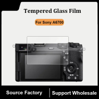 Untuk kamera Sony Alpha A6700, pelindung skrin kaca tempered 9H 2.5D, filem kalis letupan