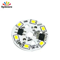 DOB LED Lamp Chip 3W 28mm Input AC 220V Smart IC Driver Fit For DIY LED Downlights Spotlights LED Bulb