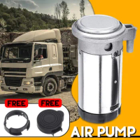 12V 178db Dual Trumpet Loud Air Horn Compressor Pump Kit Fit for Car Truck