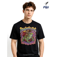 FQU Japanese Retro Artwork Samurai Riding Giant Toad Art T-shirt Classic Casual for Halloween and Ch