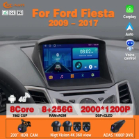 9 Inch Android 12 Car Radio For Ford Fiesta 2009 - 2017 Multimedia Stereo Carplay Navigation GPS NO DVD Player Autoradio 2 Din