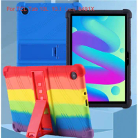 Silicone Cover For TCL Tab 10L 8491X For TAB10L Gen2 8492A 10.1 Inch Tablet PC Kid Case Soft Silicon Stand Shockproof