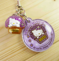 【震撼精品百貨】Hello Kitty 凱蒂貓 限定版手機吊飾-北海道(紫花) 震撼日式精品百貨