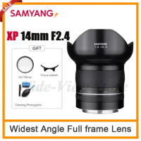 Samyang XP 14mm F2.4 Widest Angle Full frame Lens For Canon EF 450D 500D 650D 700D 750D Nikon F SLR Camera Like d5300 D850 D7500