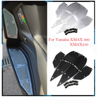 Motorcycle X MAX Footrest Foot Pads Pedal Plate Pedals For Yamaha XMAX 300 XMAX 400 XMAX 250 XMAX 125 2017 2018 2021 Accessories