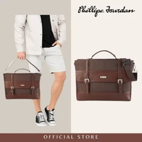 Phillipe Jourdan Bruno Briefcase Pria Brown (Canvas)
