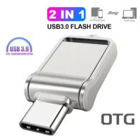 2in1 USB 3.0 Flash Drive Type-C 512GB 128GB High Speed Pen Drives 256GB 64GB Memory Stick Usb Stick For Tablets Phones Laptops