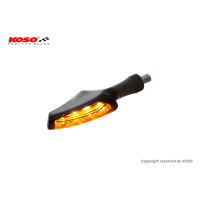 【KOSO】Z3 LED 方向燈 方向指示燈 車燈(霧黑 / LED：琥珀光 / 燈殼：燻黑殼)