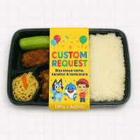DpinxAaTivityBelt Bento Custom – Label Pengikat Kotak Nasi / Snack Box Sesuai Nama, Karakter & Tema 