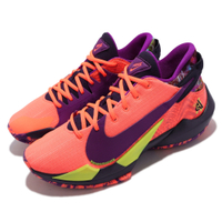 Nike 籃球鞋 Zoom Freak 2 EP 運動 男鞋 海外限定 字母哥 避震 包覆 XDR外底 橘 紫 CZ0152-800