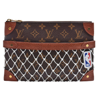 LV M62903限量聯名NBA經典Monogram印花帆布手拿包