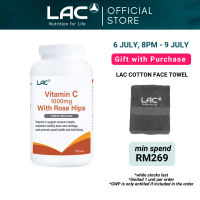 [Exp Nov 2027] LAC Vitamin C 1000mg With Rose Hips (180 Tablets) 01404680