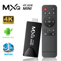 MXQMini TV Stick Factory Direct Android 10 Quad Core Support 4K HD Play Store 2.4G Wifi Smart TV Box Android H.265 Media Player