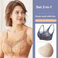 Mastectomy bra with pockets for breast prosthesis ladies daily bra2408