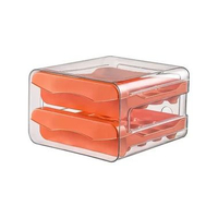 Angola Tempat Penyimpanan Telur Kotak Telur Rak Telur Egg Storage Box 2 Tingkat C28 Orange