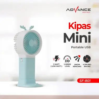 Kipas Angin Mini Votre SF-801 Kipas Portable Biru -