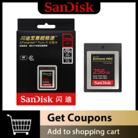 SanDisk CFexpress Type B 512GB 256GB 128G Memory Card Extreme PRO CFexpress Card Capture RAW 4K Video Compatible with XQD Camera