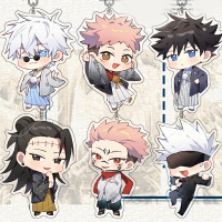 พวงกุญแจอนิเมะ Jujutsu Kaisen มี Gojo Satoru, Fushiguro, และ Megumi, พวงกุญแจ Kawaii, ของขวัญอุปกรณ์