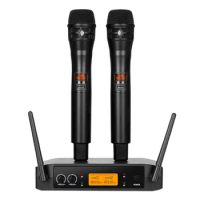 Professional Handheld UHF Wireless Microphone Handheld Microphone KTV Microphone Wireless Microphone(US Plug)