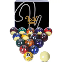 Billiard Balls Set Pool Table Balls Marble-Swirl Style 16 Ball Set