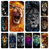 Animal Lion King Phone Case For Samsung Galaxy A51 A71 A21S A12 A11 A31 A41 A52 A32 A72 A01 A03S A22 A13 5G A50 Soft Clear Cover