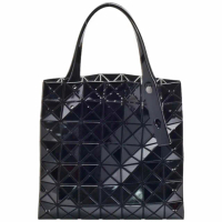【ISSEY MIYAKE 三宅一生】三宅一生BAOBAO 7X7原色幾何菱格手提包(S-黑色BB46-AG047-15)