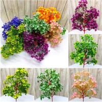 Rumput Bunga Hias Rumput Wax Flower Leaf Daun Rumput Artificial Daun Plastik Edelweis Hiasan Mahar S