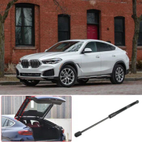 For BMW X6 G06 2020 2021 2022 Carbon Steel Black Car Rear Tail Lift Door Hydraulic Strut Bar Gas Shock Damper Car Accessories
