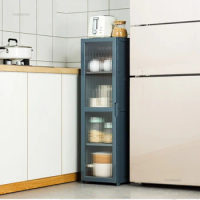 Nordic Minimalist Kitchen Cabinets Household Multi-functional Storage Cabinet Floor-standing Dish Microwave Pot Kitchen Cabinet